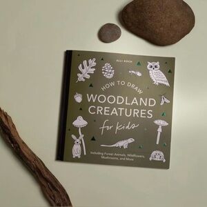 Alli Koch How to Draw Woodland Creatures Paper Back Book For 5+years New